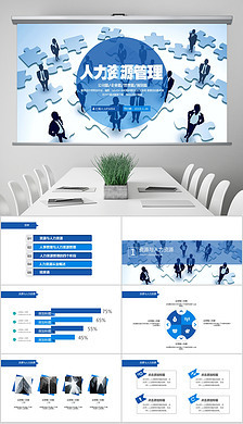 精品人力資源管理PPT 專(zhuān)業(yè)背景素材與高效服務(wù)方案